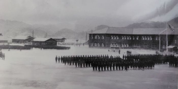 1945年ごろの平生基地の様子を写した写真