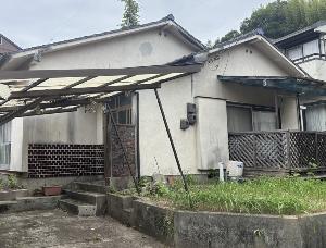 平屋建和風建築の家の画像